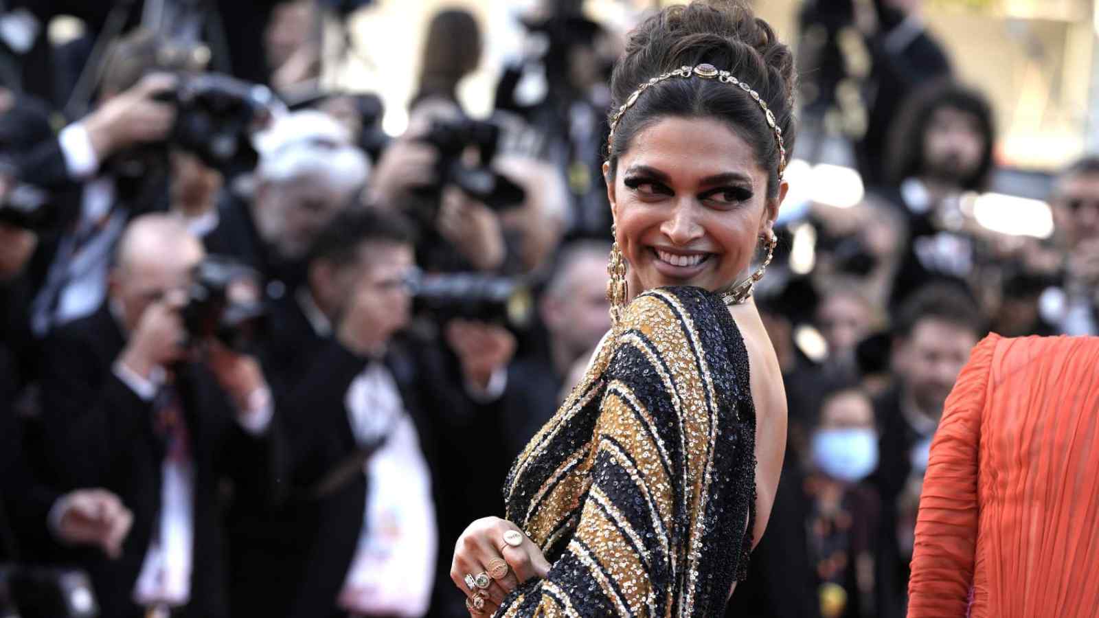 Indian Actress Deepika Padukone on the Cannes 2022 red carpet
