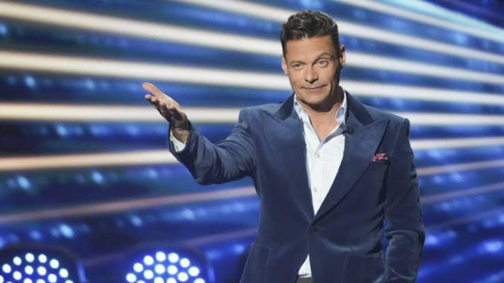 Ryan Seacrest on the stage of American Idol 2022