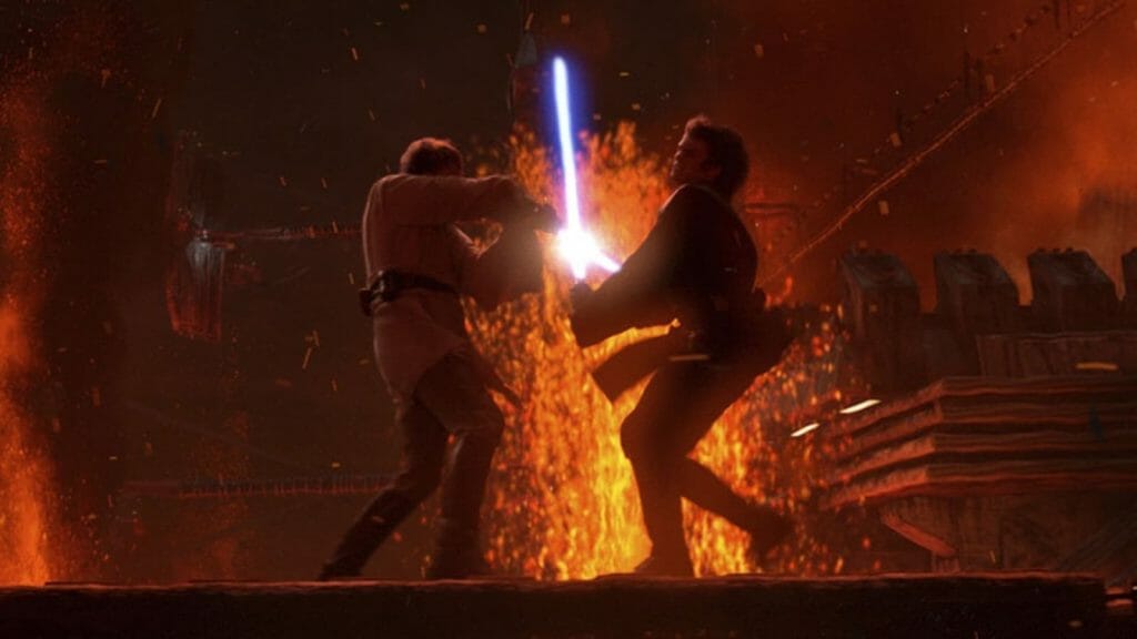 The duel at Mustafar