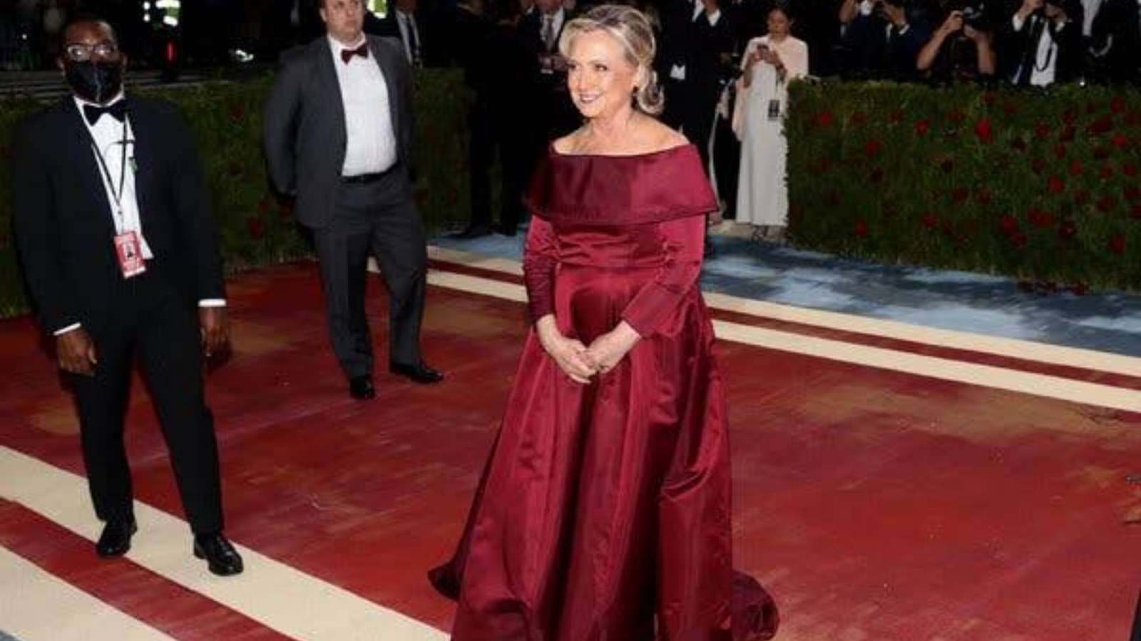 Ex-secretary of the State Hillary Clinton at the Met Gala Red Carpet 2022