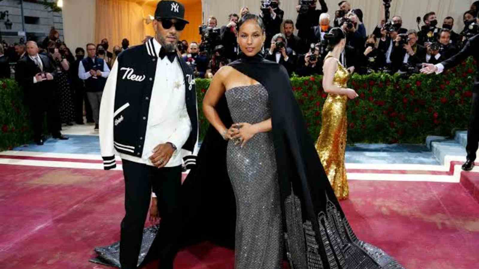 The Swizz Beats and Alicia Keys in Ralph Lauren at the Red Carpet