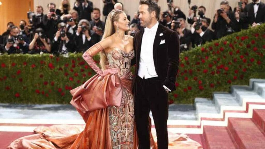 Blake Lively and Ryan Reynolds on the Red Carpet of the Met Gala