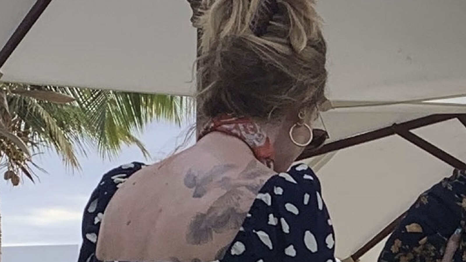 Adele's back tattoo