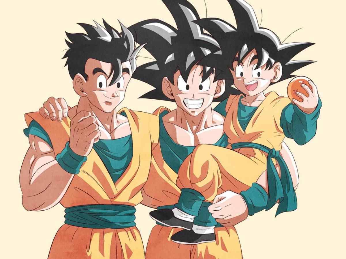 Goku with Gohan and Goten